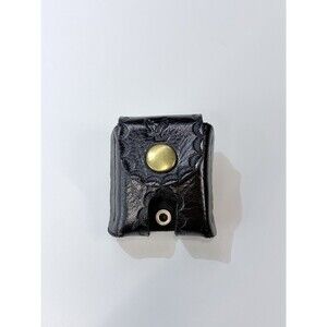 Vintage Black Leather Cigarette Lighter Case Belt Holder Winston